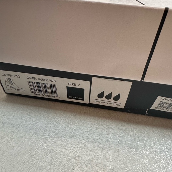 Dolce Vita Caster H2O Booties camel suede casual classic fall winter stylish - Picture 10 of 11